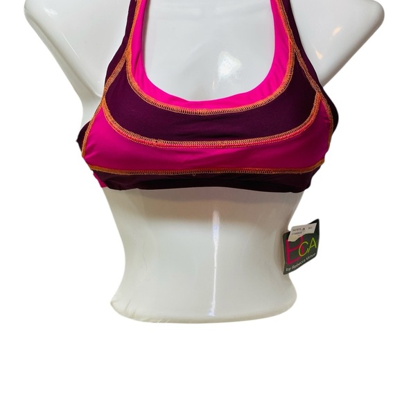 BCA by Rebecca Virtue Tie Back Swim Top NWT Sz-Small - Picture 1 of 6